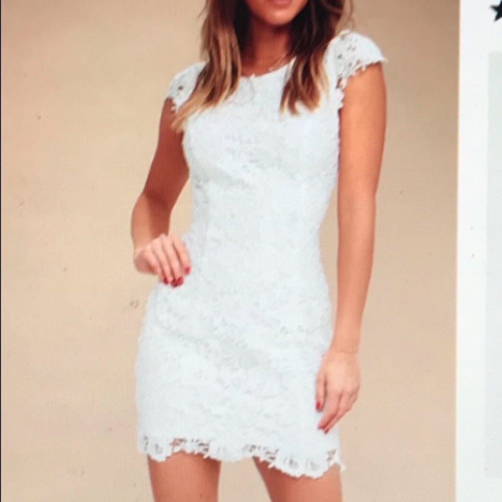 Lulus floral lace dress